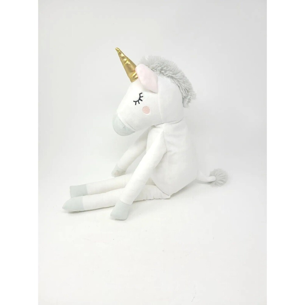 Target Pillowfort Plush Unicorn Mini Pillow Stuffed Arms Legs Hook  Loop 22 in